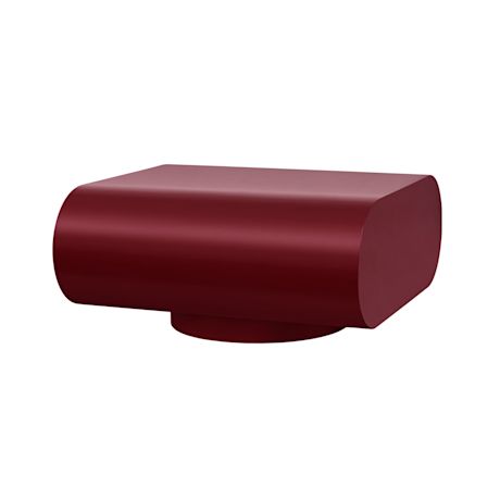 Stump Coffee Table Medium, Wine Red