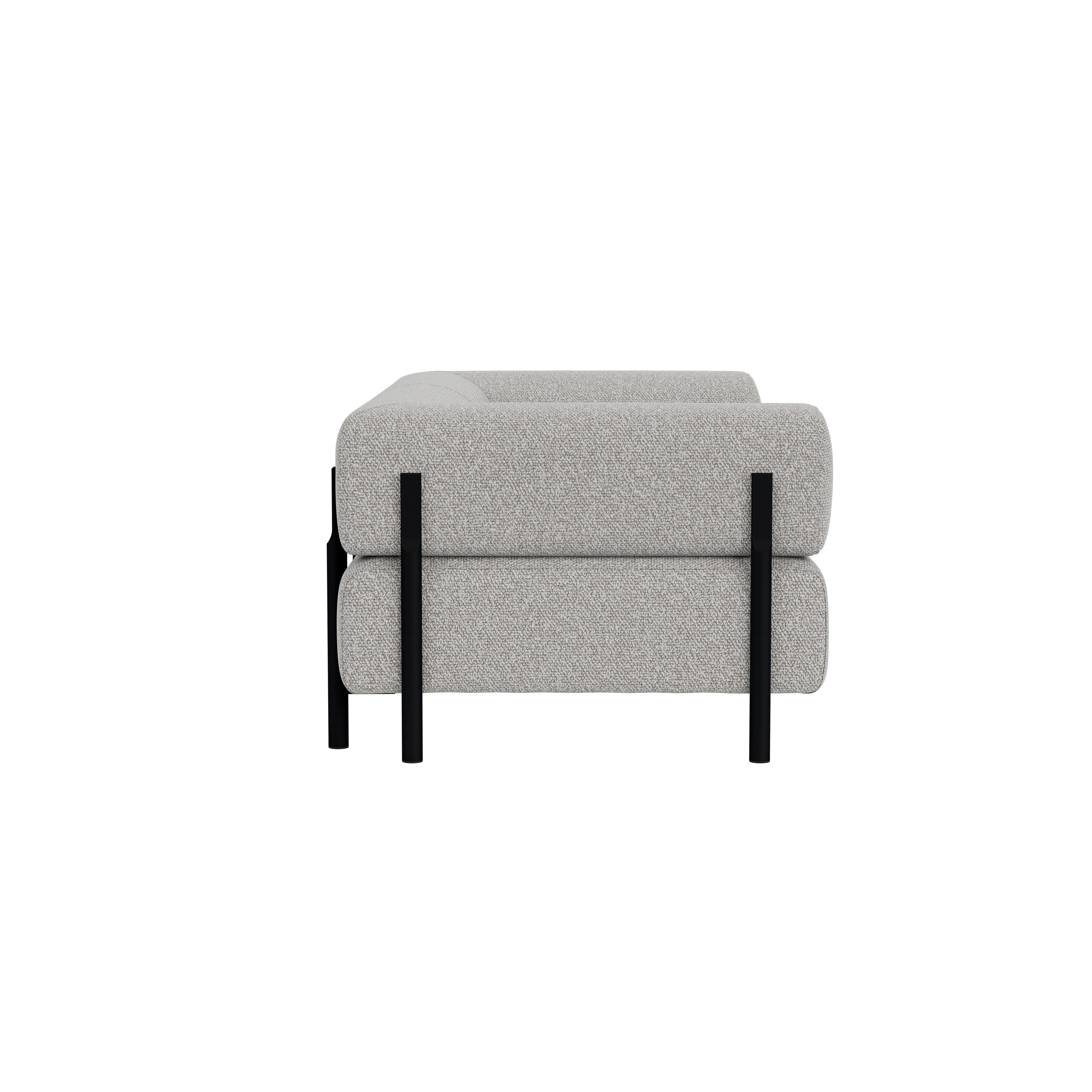Palo 2-seater Sofa with Armrests, Storr 612/Black, Art. no. 90751 (image 3)