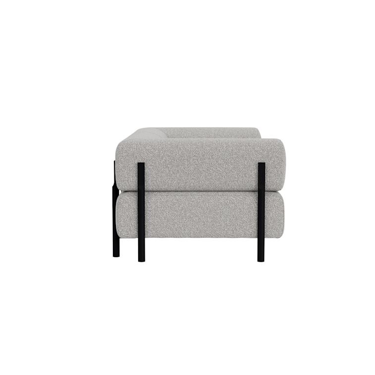 Palo 2-seater Sofa with Armrests, Storr 612/Black, Art. no. 90751 (image 3)