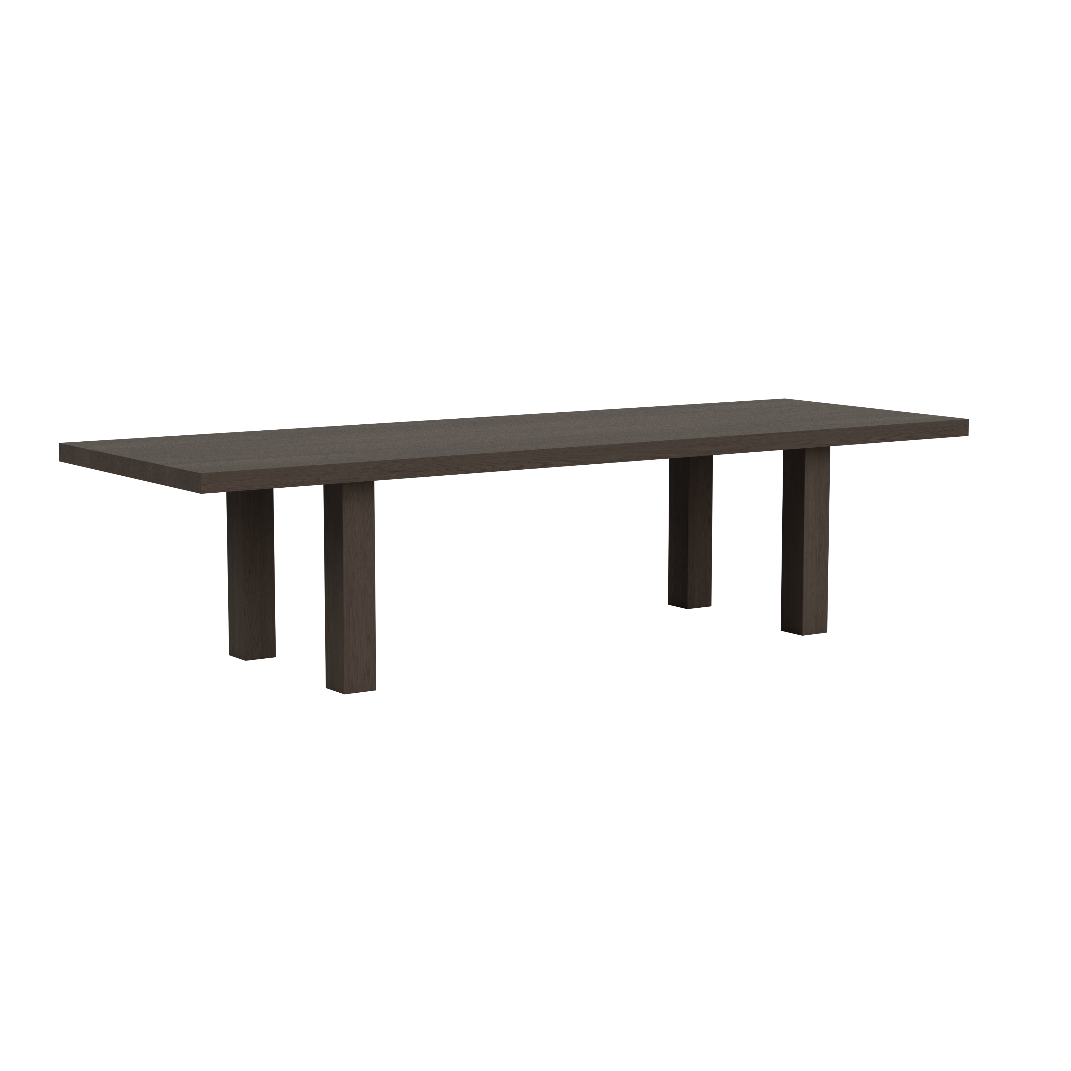 Max Table 250 cm / 98.4 in, Black Stained Ash
