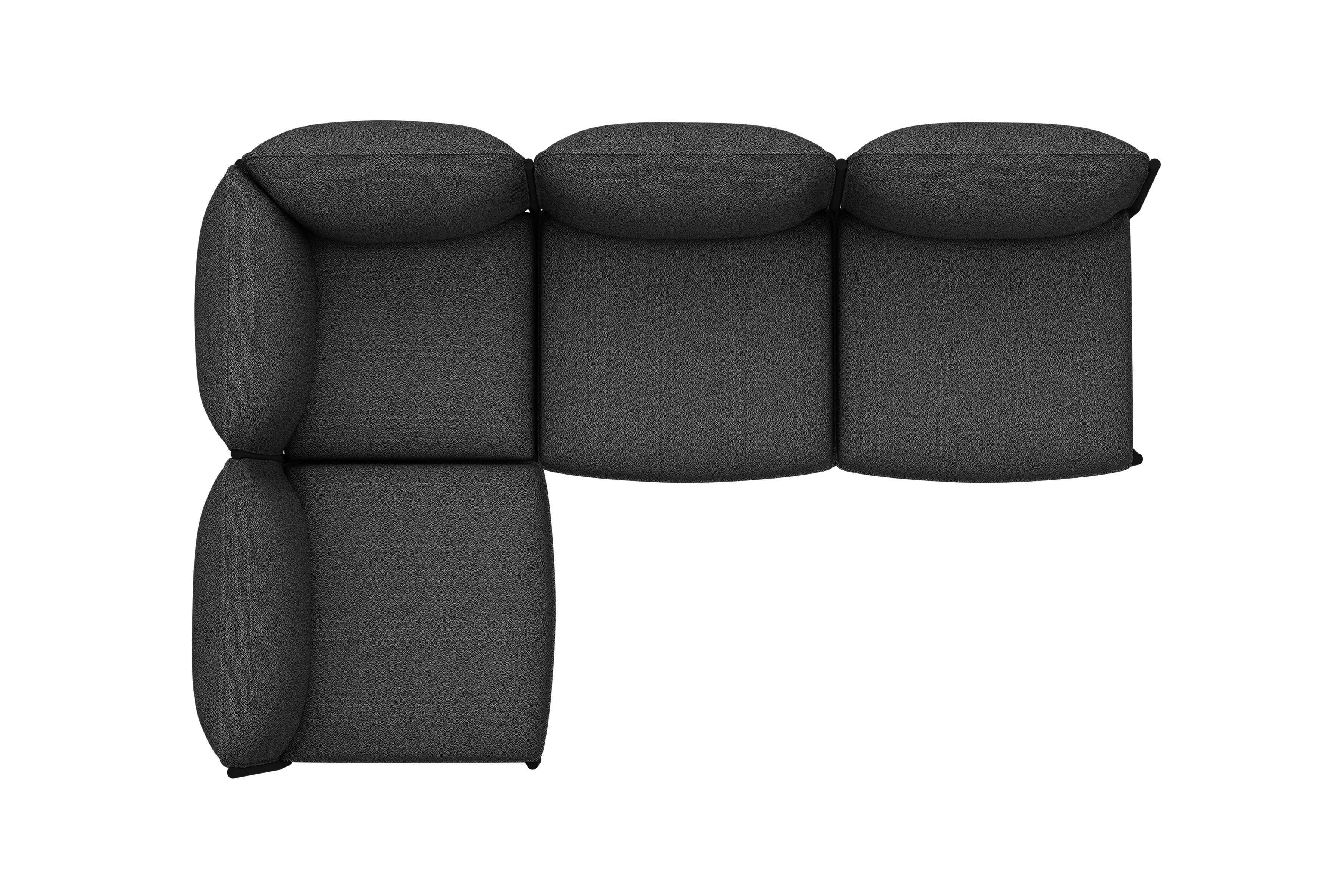 Kumo Corner Sofa Left, Graphite (UK), Art. no. 20617 (image 3)