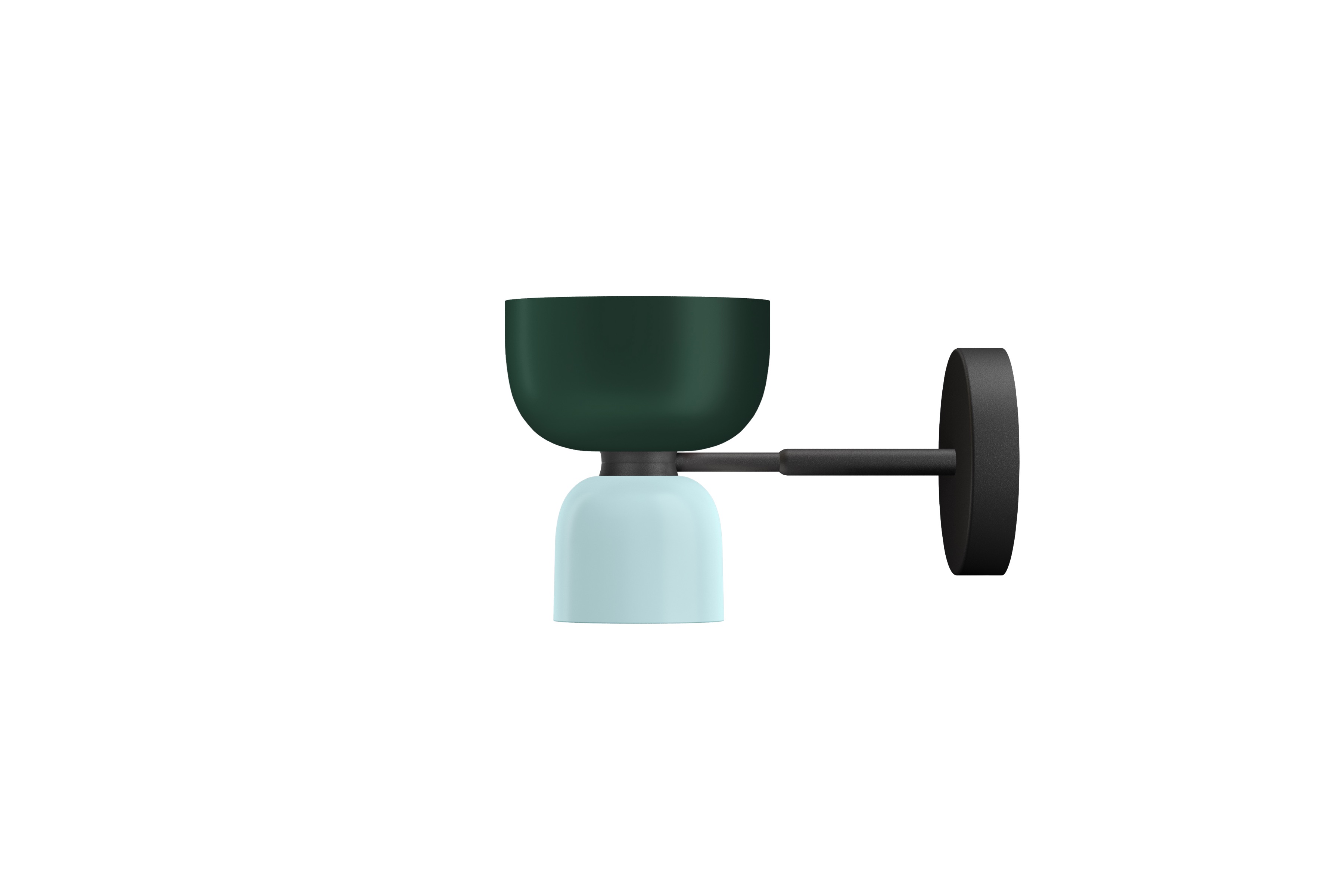 Alphabeta Wall Light, Black Green / Soft Blue, Art. no. 20421 (image 1)
