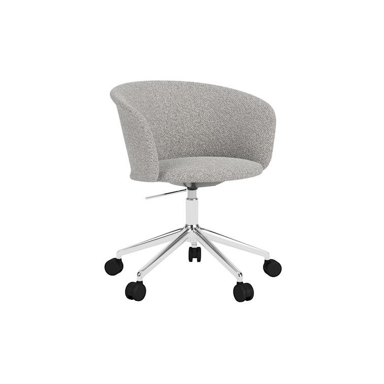 Kendo Swivel Chair 5-star Castors, Storr 612/Polished, Art. no. 31776 (image 1)