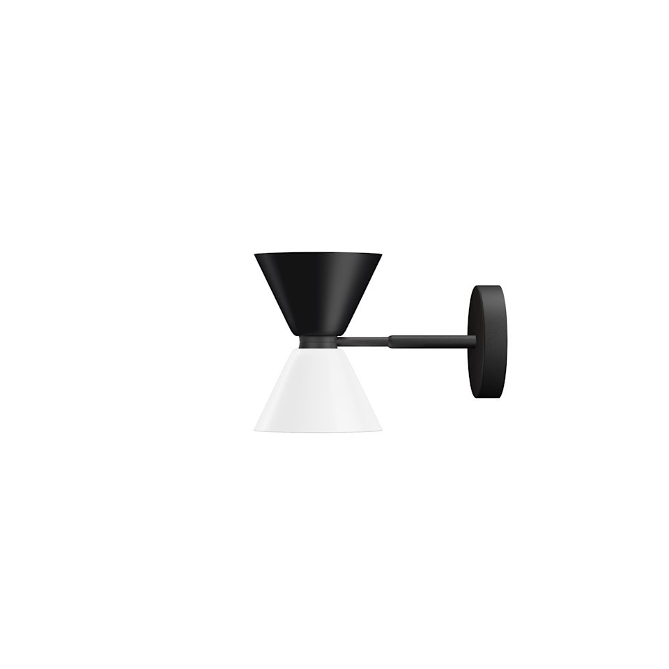 Alphabeta Wall Light, Black / White by Hem