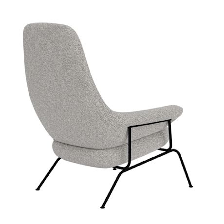 Hai Lounge Chair + Ottoman, Pebble (UK)