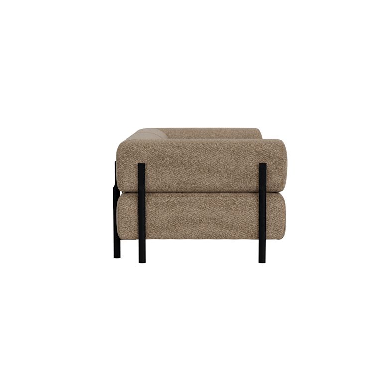 Palo 2-seater Sofa with Armrests, Storr 3405/Black, Art. no. 90750 (image 3)