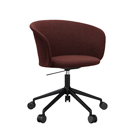 Kendo Swivel Chair 5-star Castors, Conker / Black