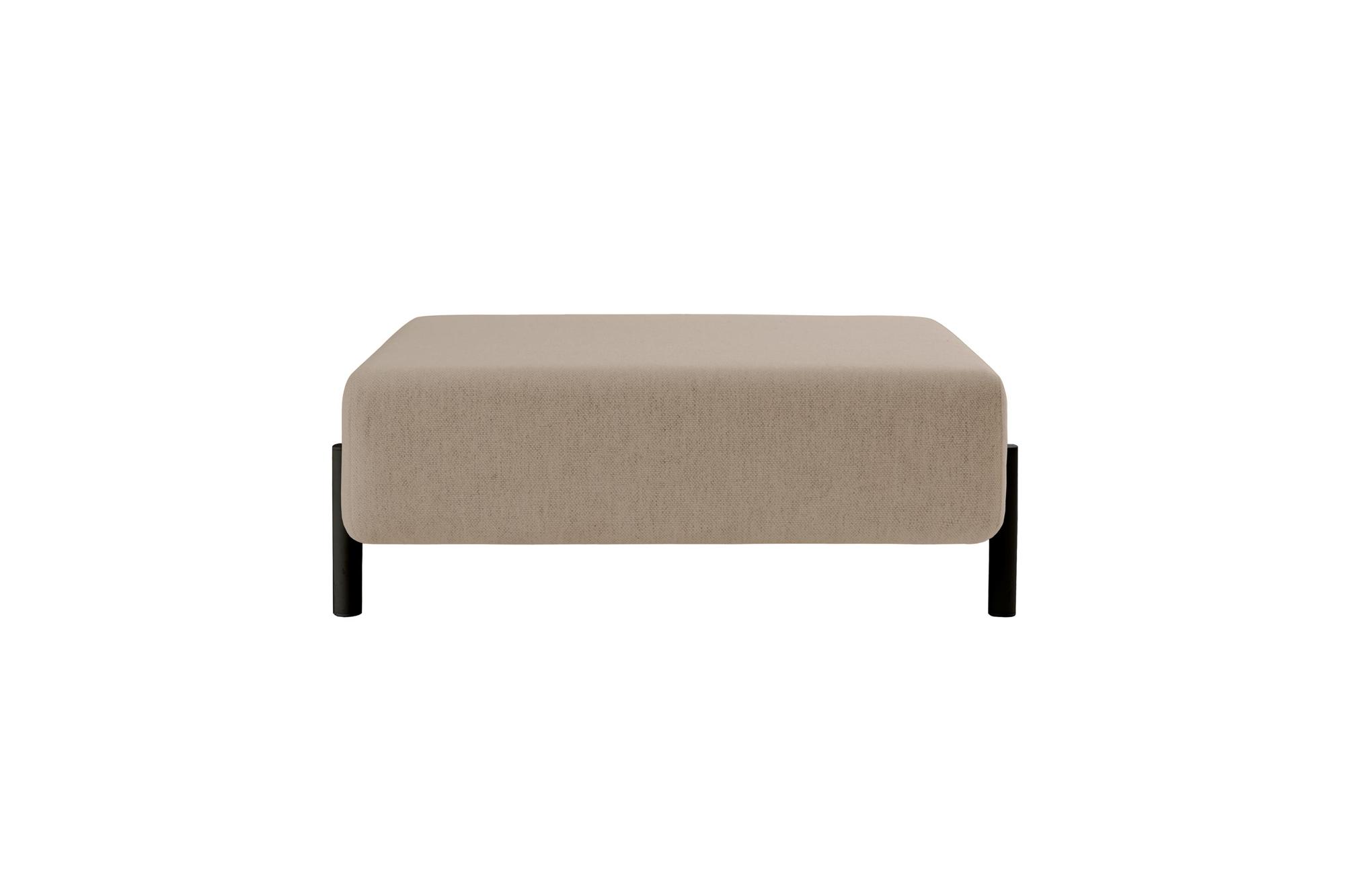 Beige deals rectangle ottoman