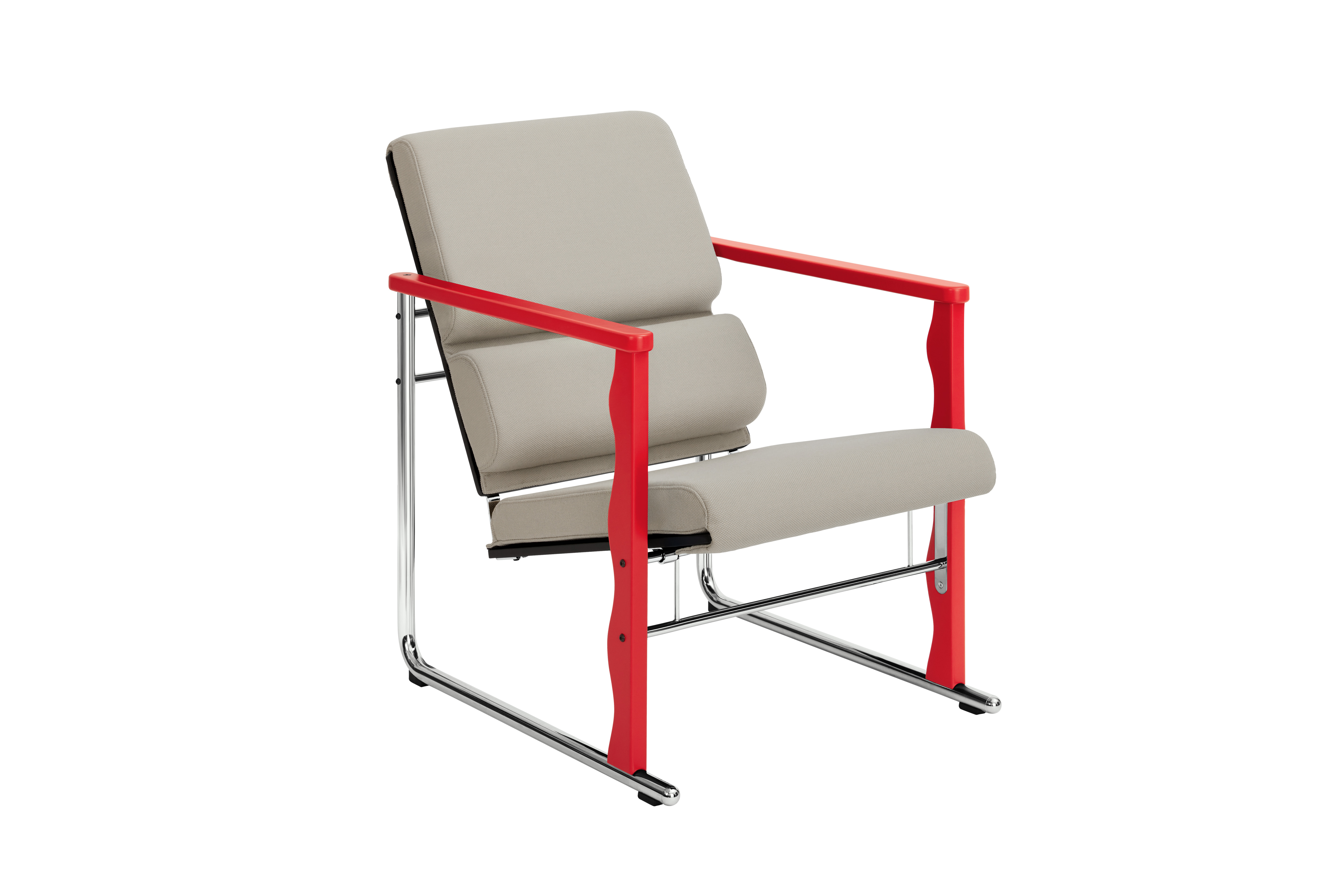 Experiment Lounge Chair, 503 / Red / Light Beige, Art. no. 30949 (image 1)