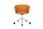 Kendo Swivel Chair 5-star Castors, Cognac Leather / Polished (UK), Art. no. 20526 (image 2)