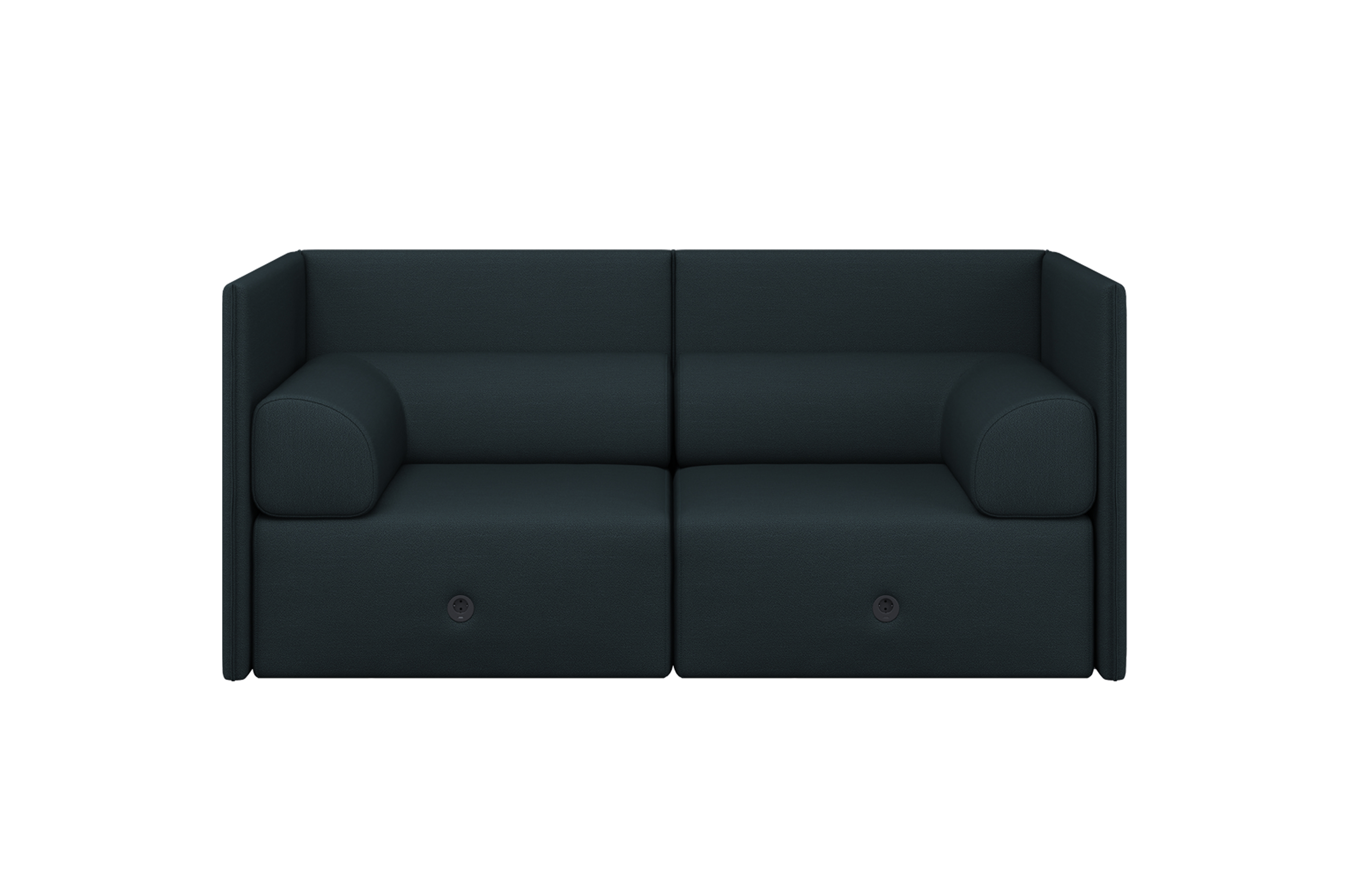 Palo Block 2-seater Sofa Medium Back with Armrests, Pine (UK), Art. no. 20748 (image 4)