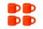 Bronto Espresso Cup (Set of 4), Orange, Art. no. 30675 (image 4)