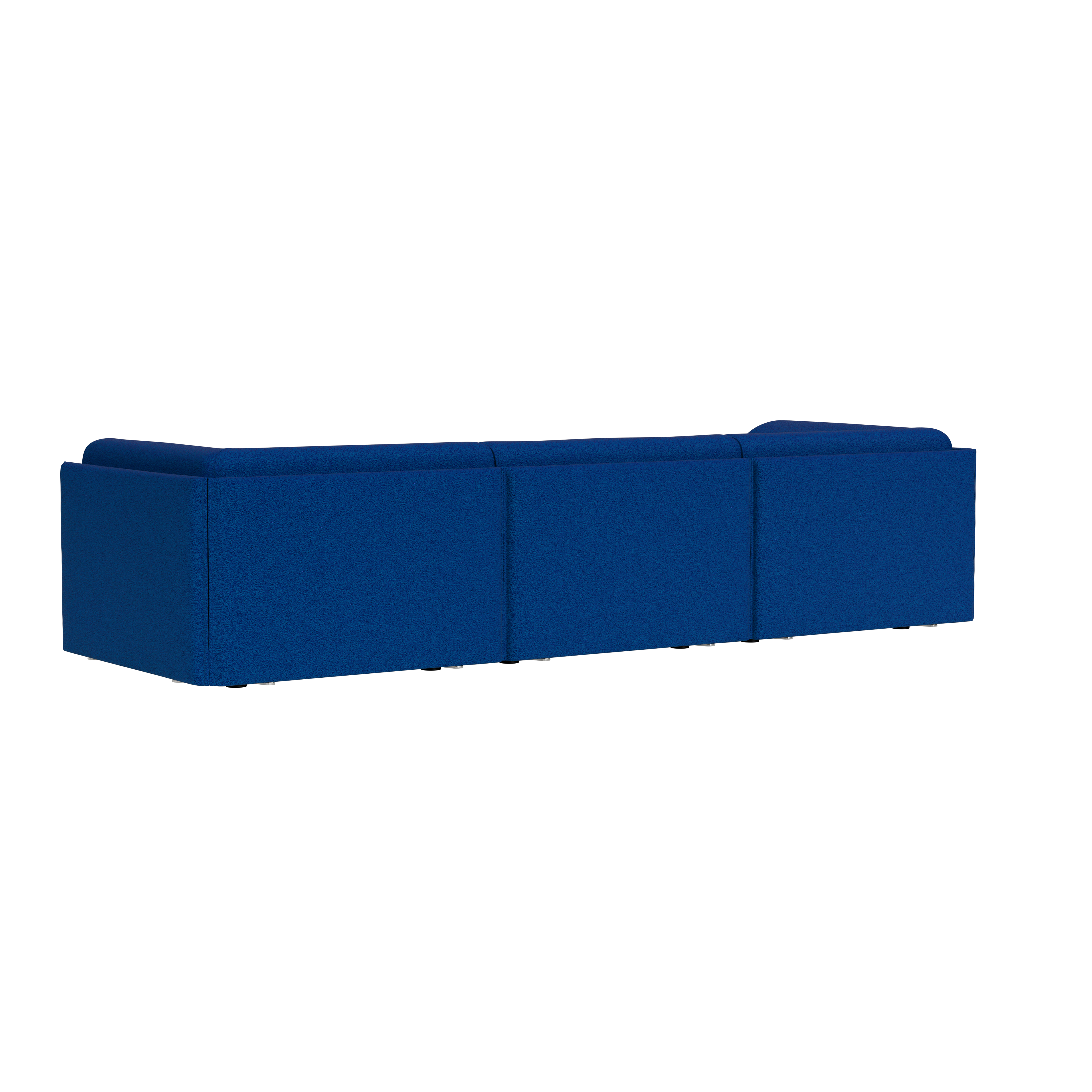 Palo Block 3-seater Sofa Low Back with Armrests, Sera Cobalt, Art. no. 95071 (image 4)