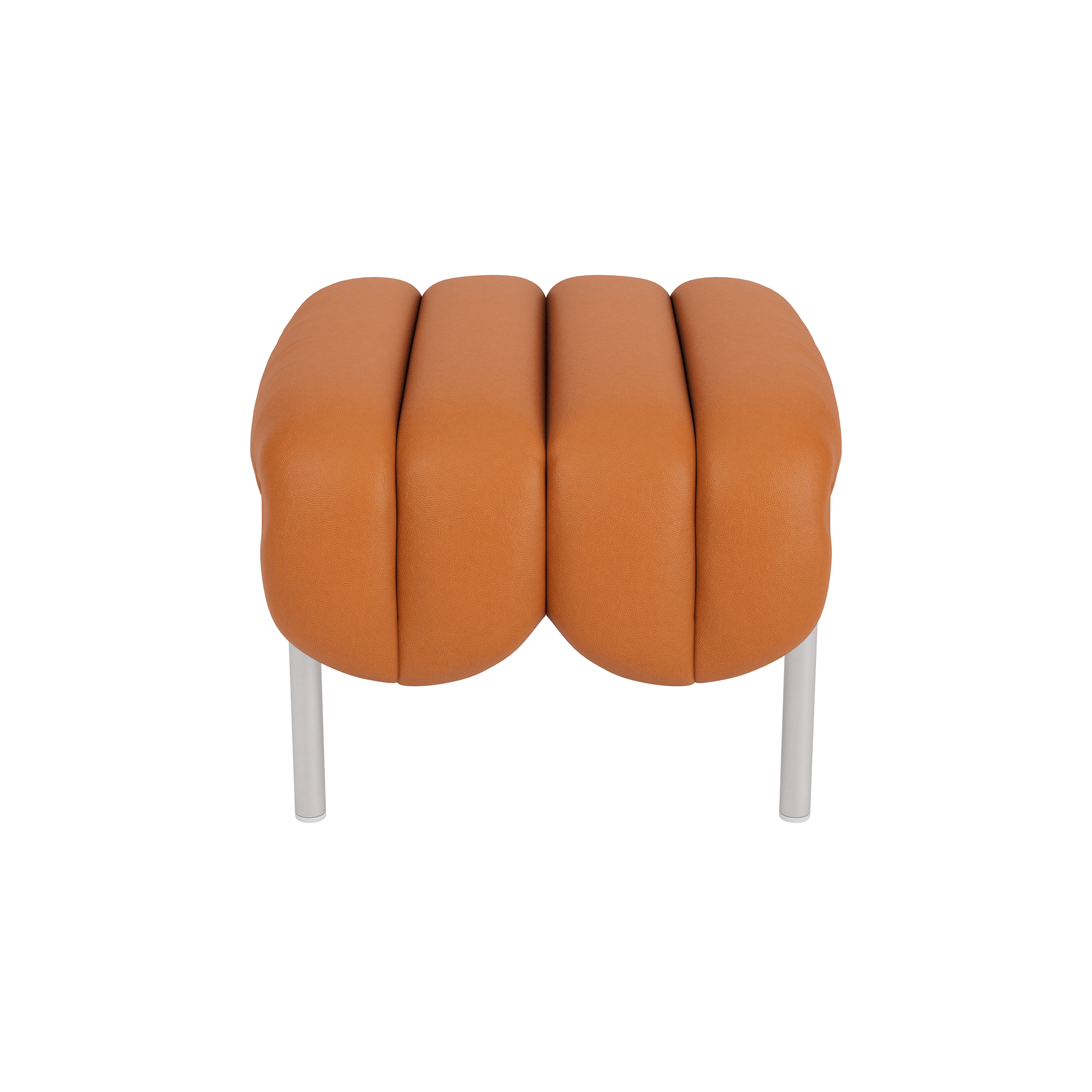 Puffy Ottoman, Elmosoft Leather 54035 / Stainless, Art. no. 90214 (image 3)