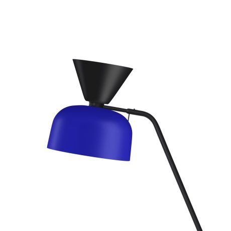 Alphabeta Floor Lamp, Black / Blue
