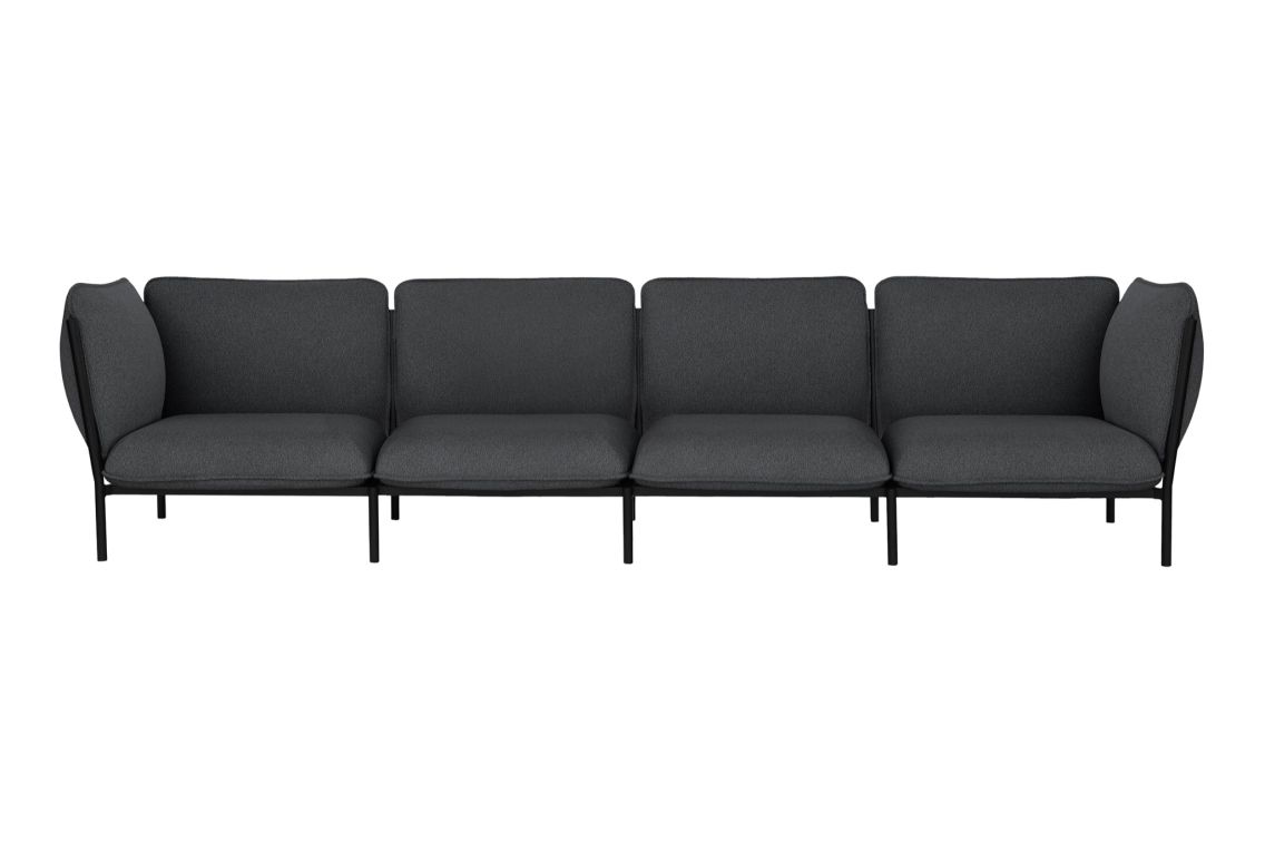 Kumo 4-seater Sofa with Armrests, Graphite, Art. no. 30100 (image 1)