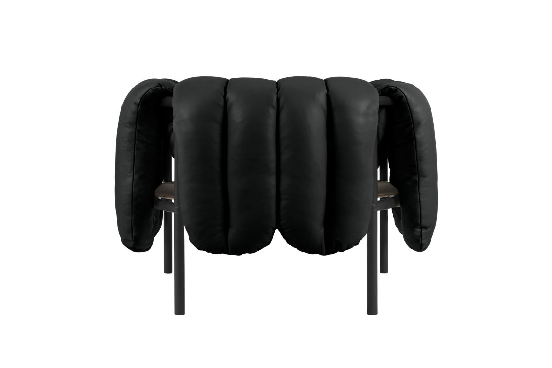 Puffy Lounge Chair, Black Leather / Black Grey, Art. no. 20259 (image 4)