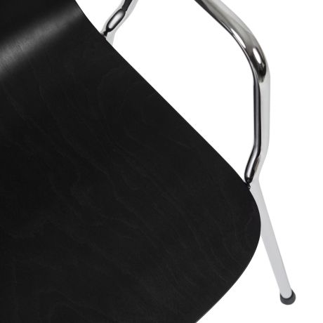 Touchwood Armchair, Black / Chrome