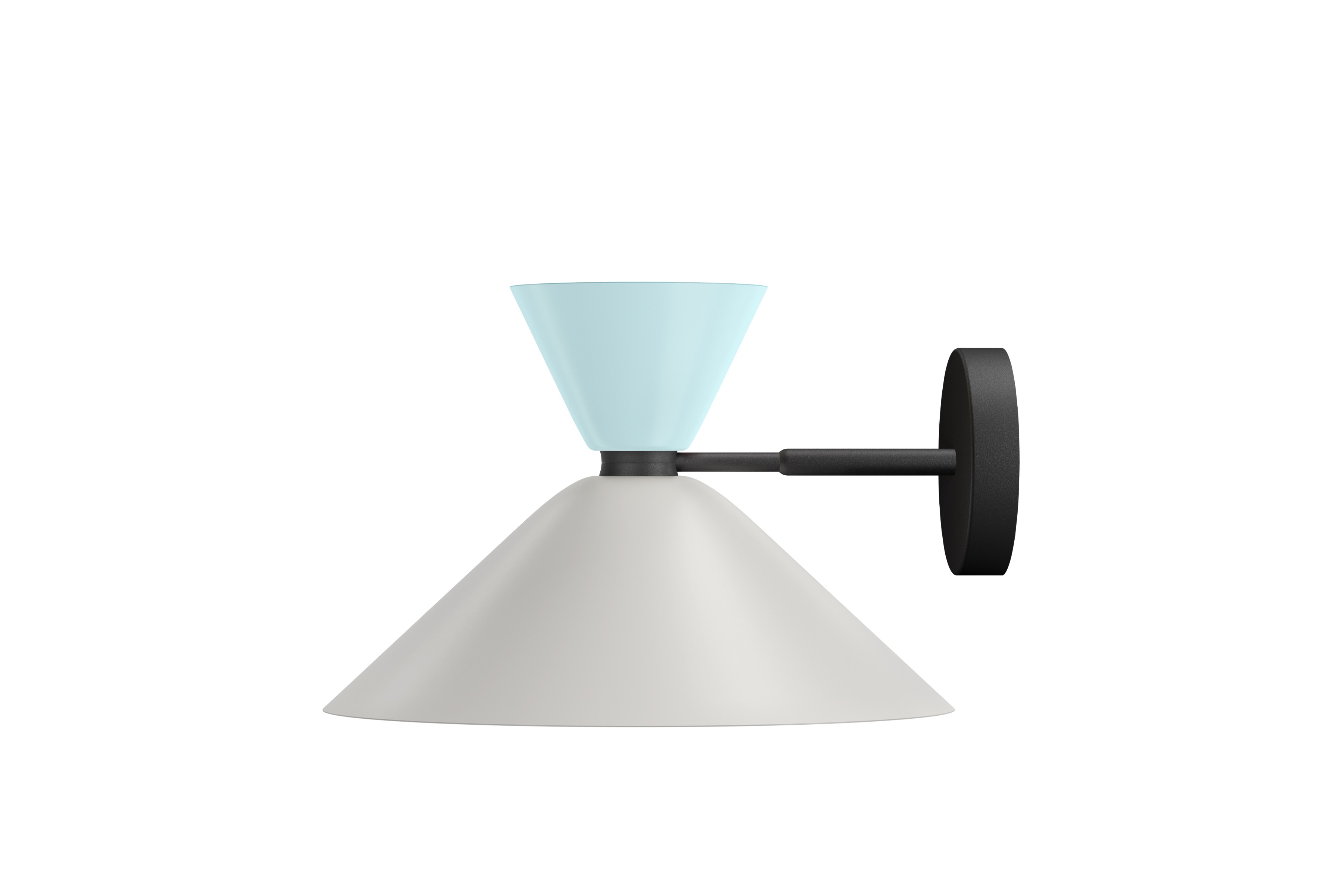 Alphabeta Wall Light, Soft Blue / Silk Grey — Hem