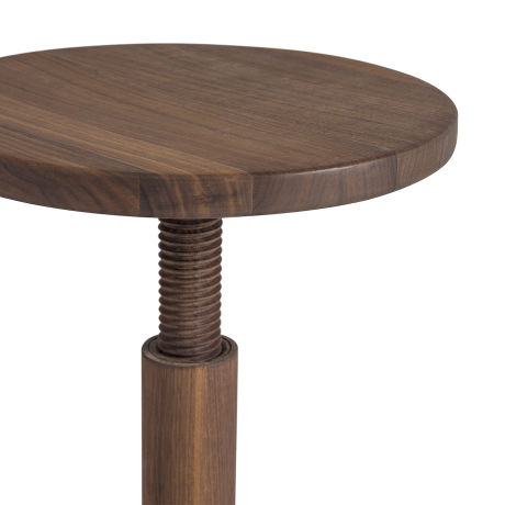 All Wood Stool Bobbin, Walnut