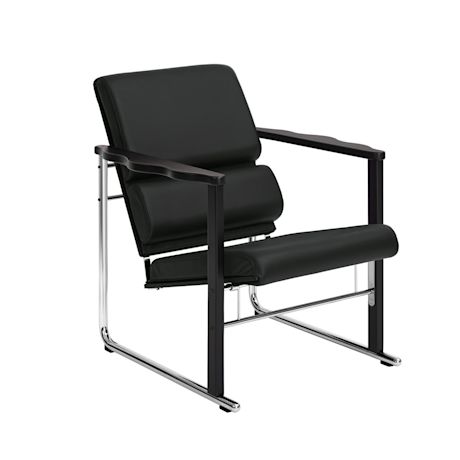 Experiment Lounge Chair, 502 / Black / Black Leather