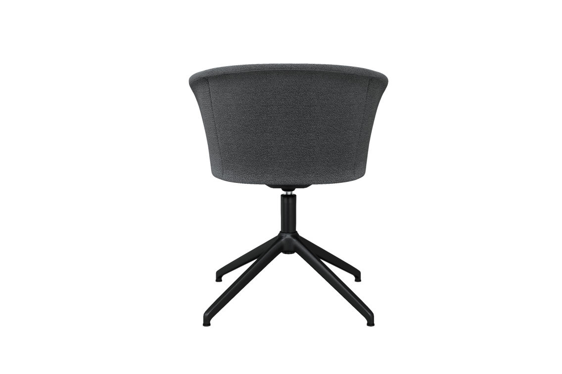 Kendo Swivel Chair 4-star Return, Graphite / Black (UK), Art. no. 20507 (image 4)