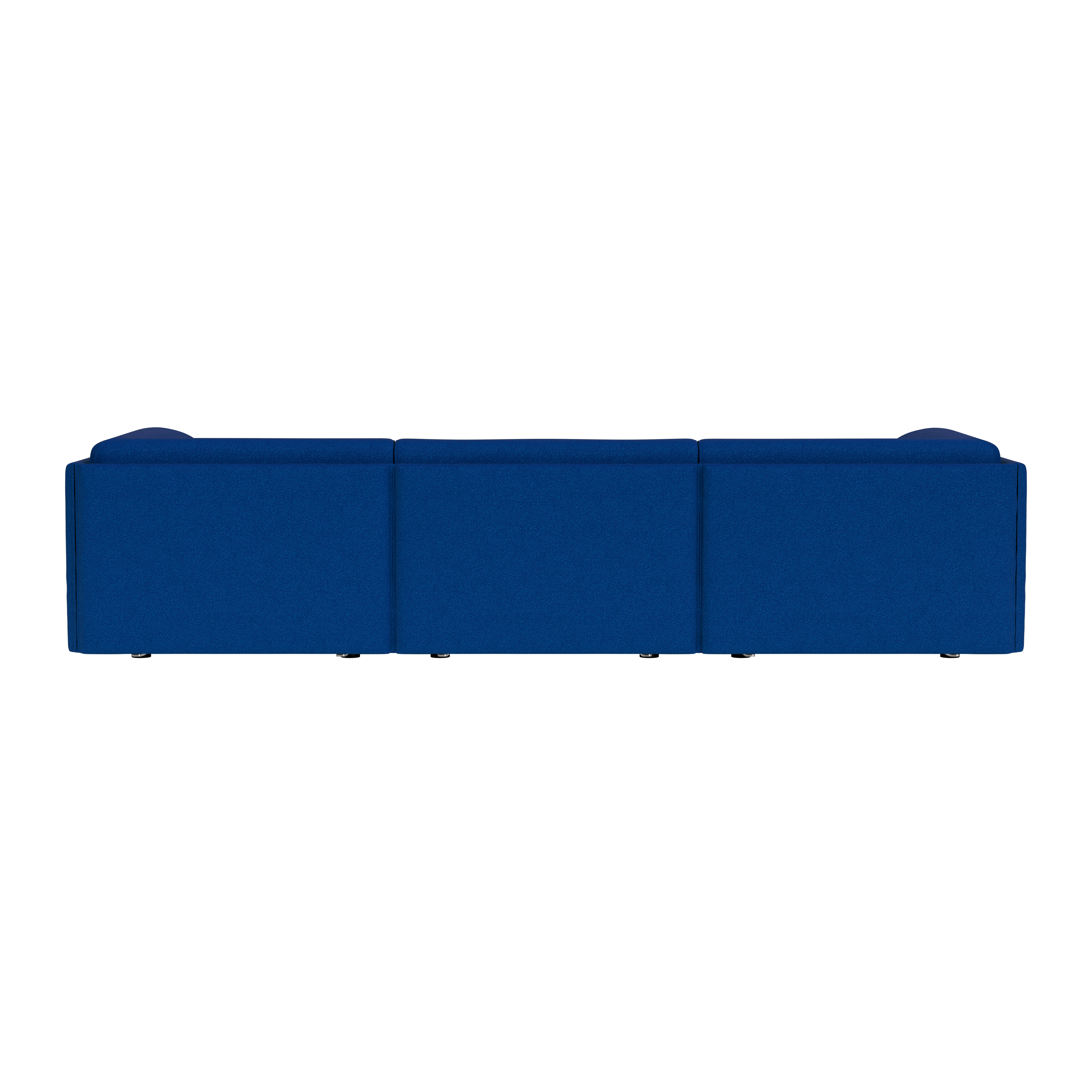 Palo Block 3-seater Sofa Low Back with Armrests, Sera Cobalt, Art. no. 95071 (image 5)