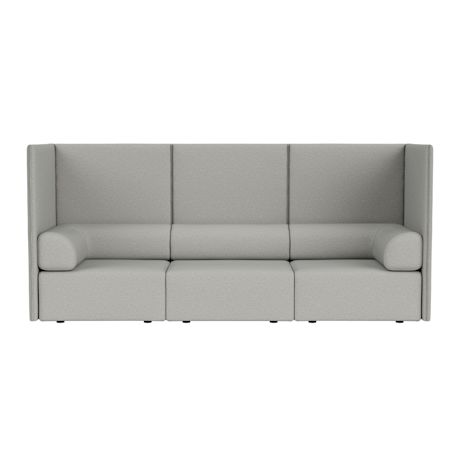 Palo Block 3-seater Sofa High Back with Armrests, Amdal 130