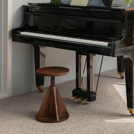 All Wood Stool Rocket, Walnut