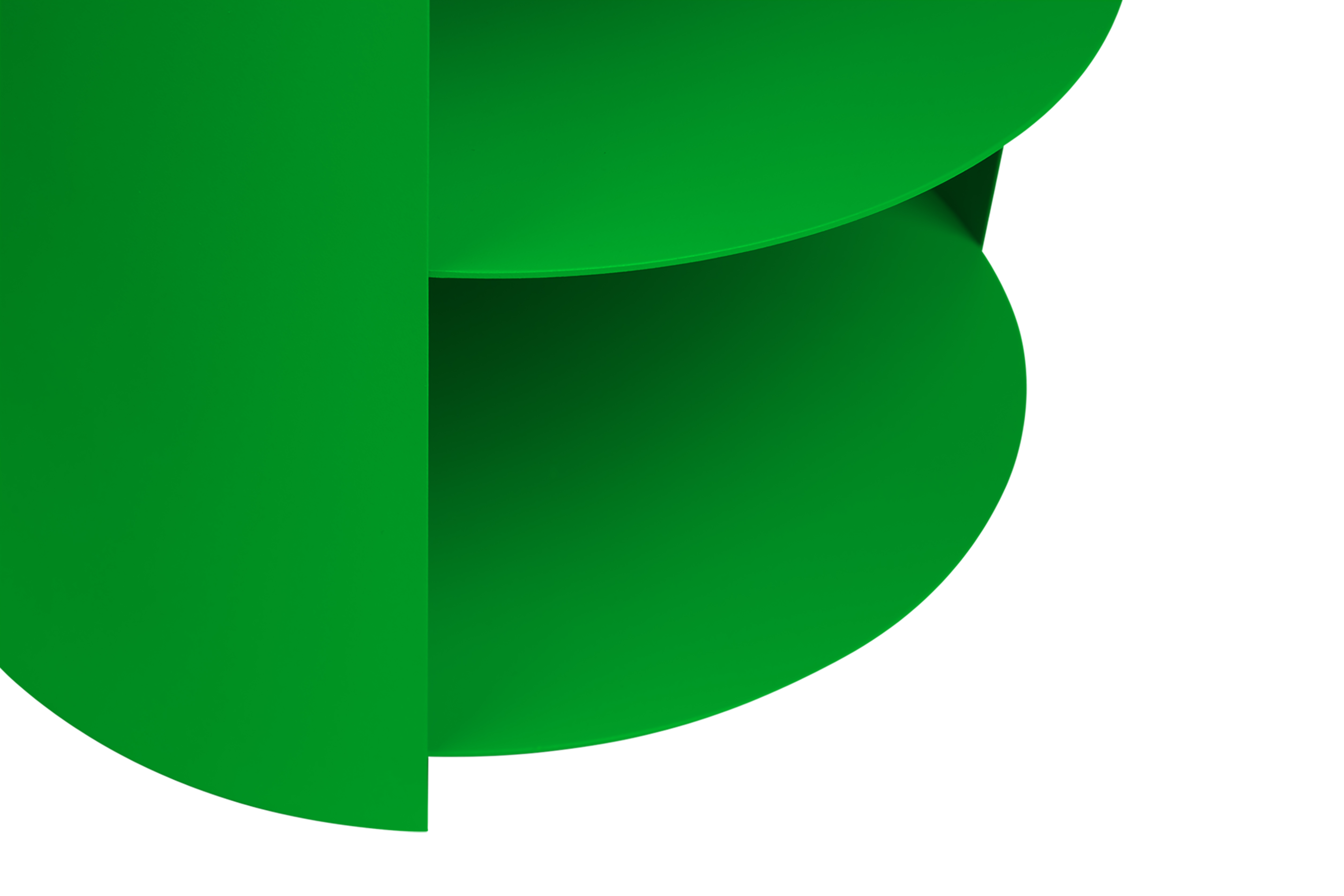 Hide Side Table, Pure Green — Hem