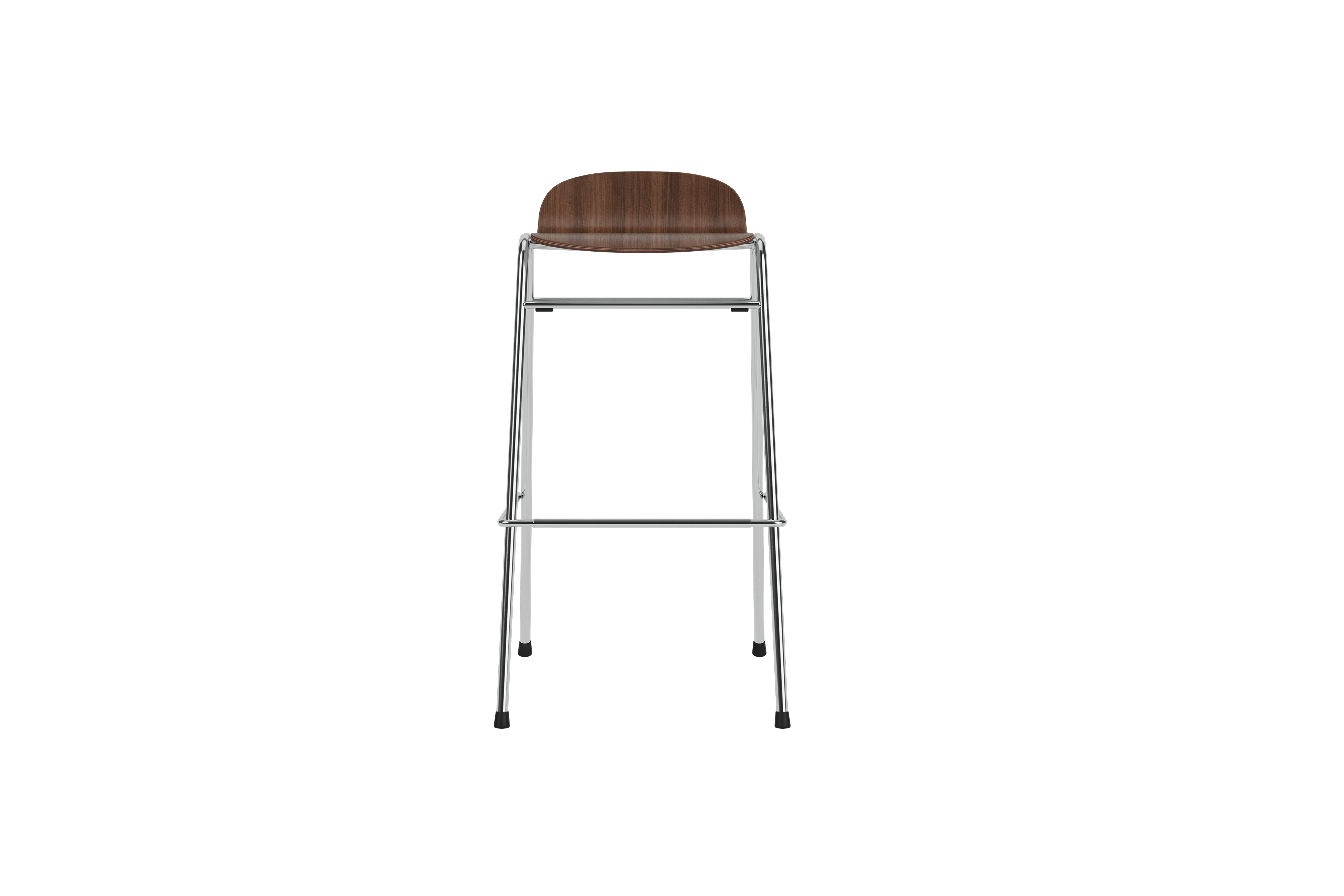 Touchwood Bar Stool, Walnut / Chrome, Art. no. 31629 (image 2)