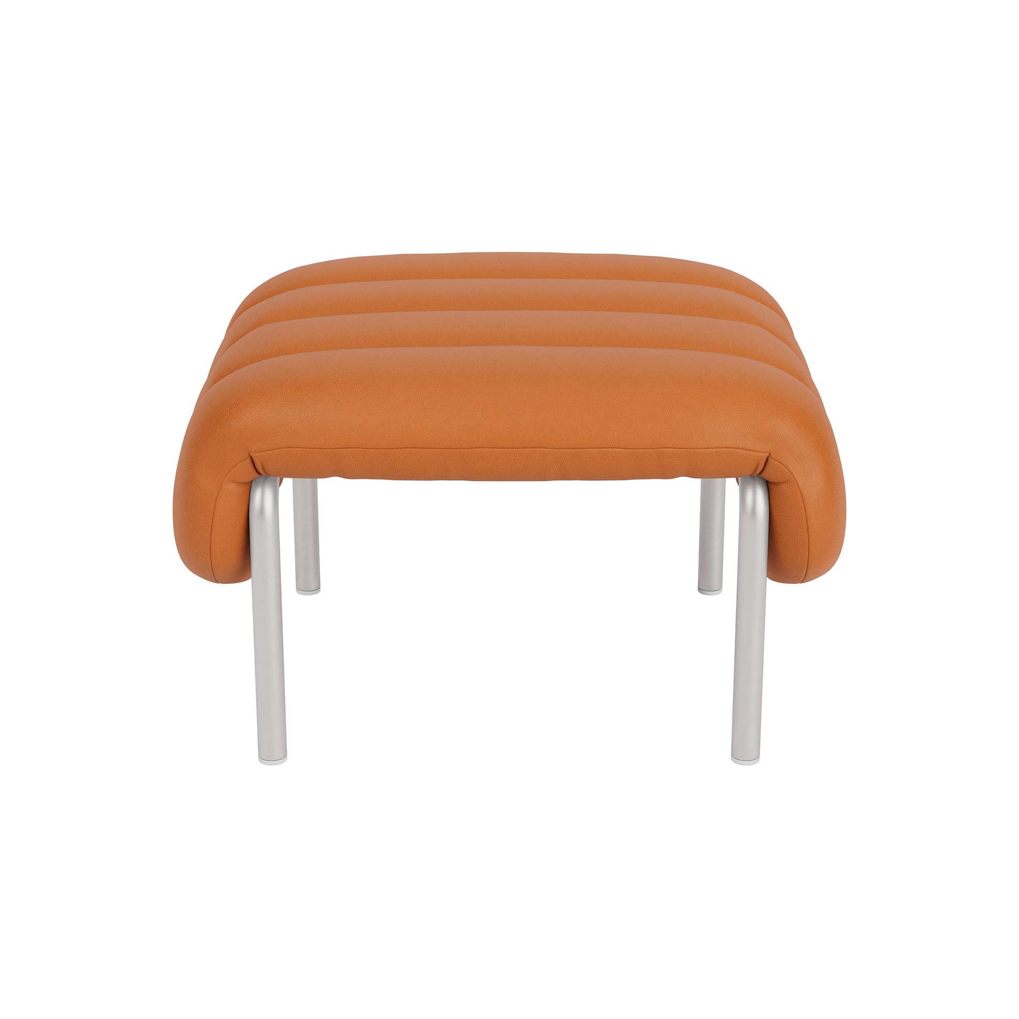 Puffy Ottoman, Elmosoft Leather 54035 / Stainless, Art. no. 90214 (image 2)