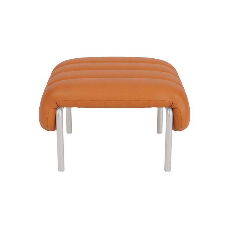 Puffy Ottoman, Elmosoft Leather 54035 / Stainless, Art. no. 90214 (image 2)