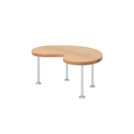 Worm Coffee Table Small, Beech/Steel