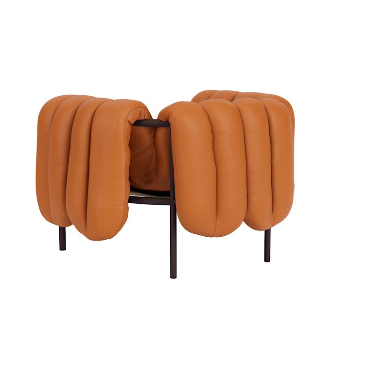 Puffy Lounge Chair, Elmosoft Leather 54035 / Chocolate Brown (UK), Art. no. 90097 (image 4)