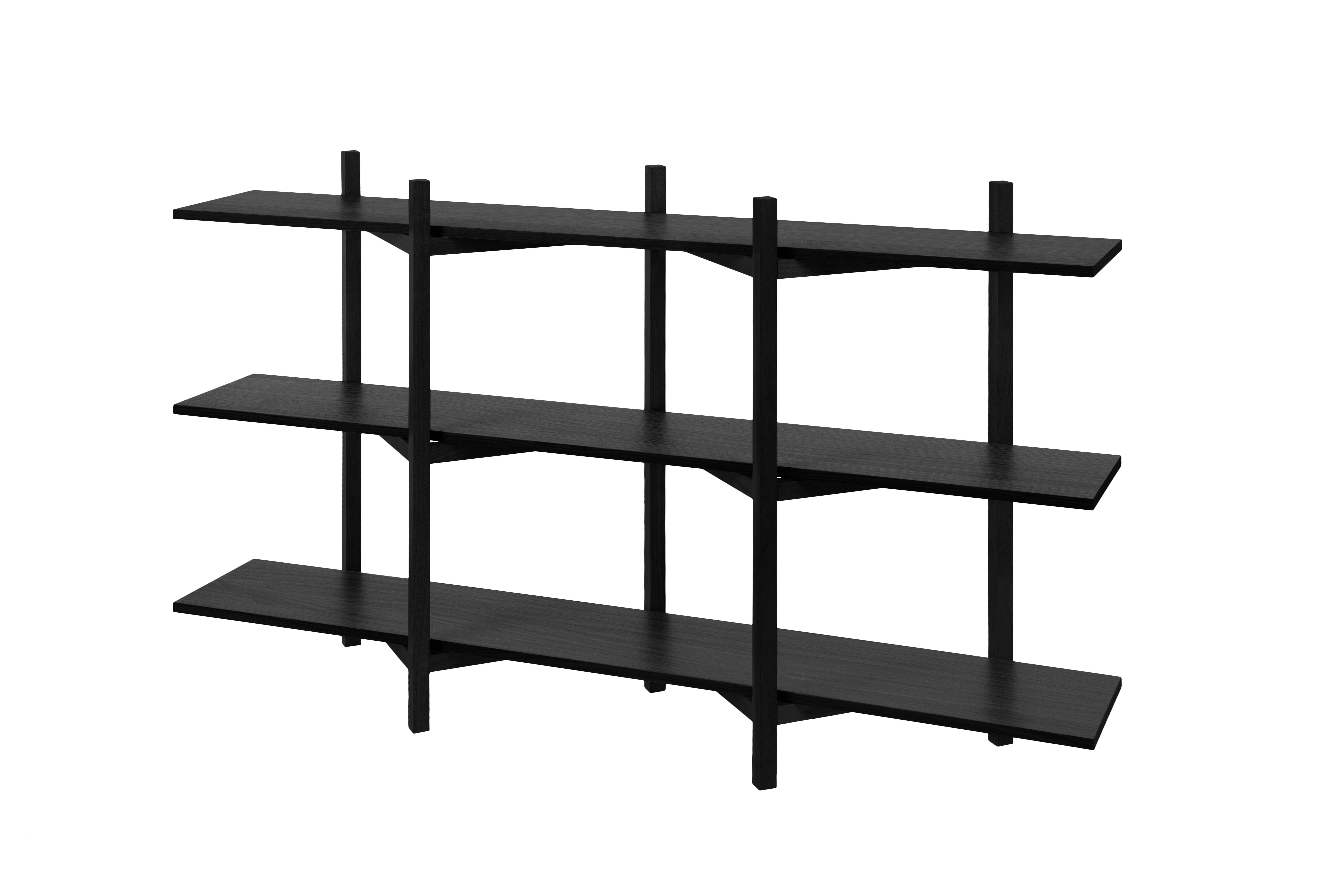 Zig Zag Shelf Low, Black, Art. no. 30984 (image 2)