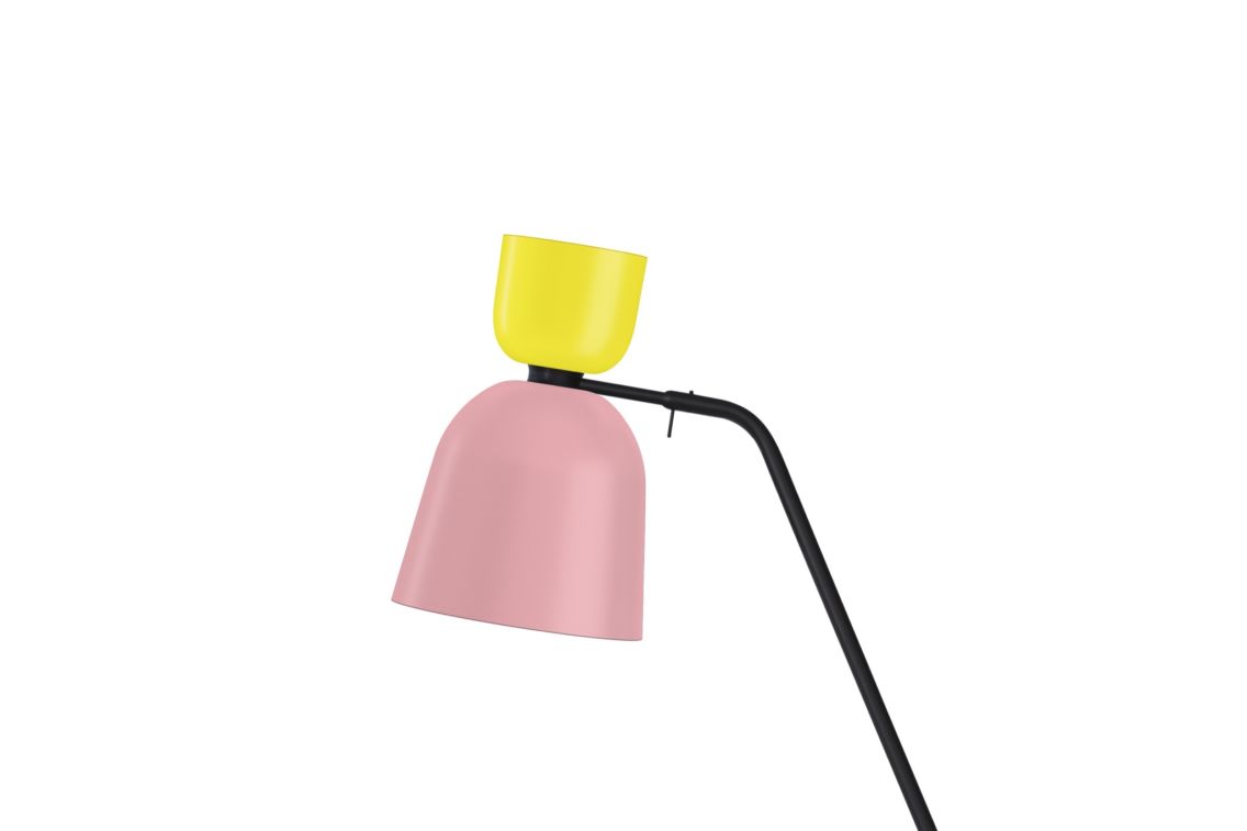 Alphabeta Floor Lamp, Sulfur Yellow / Light Pink (UK), Art. no. 20448 (image 2)