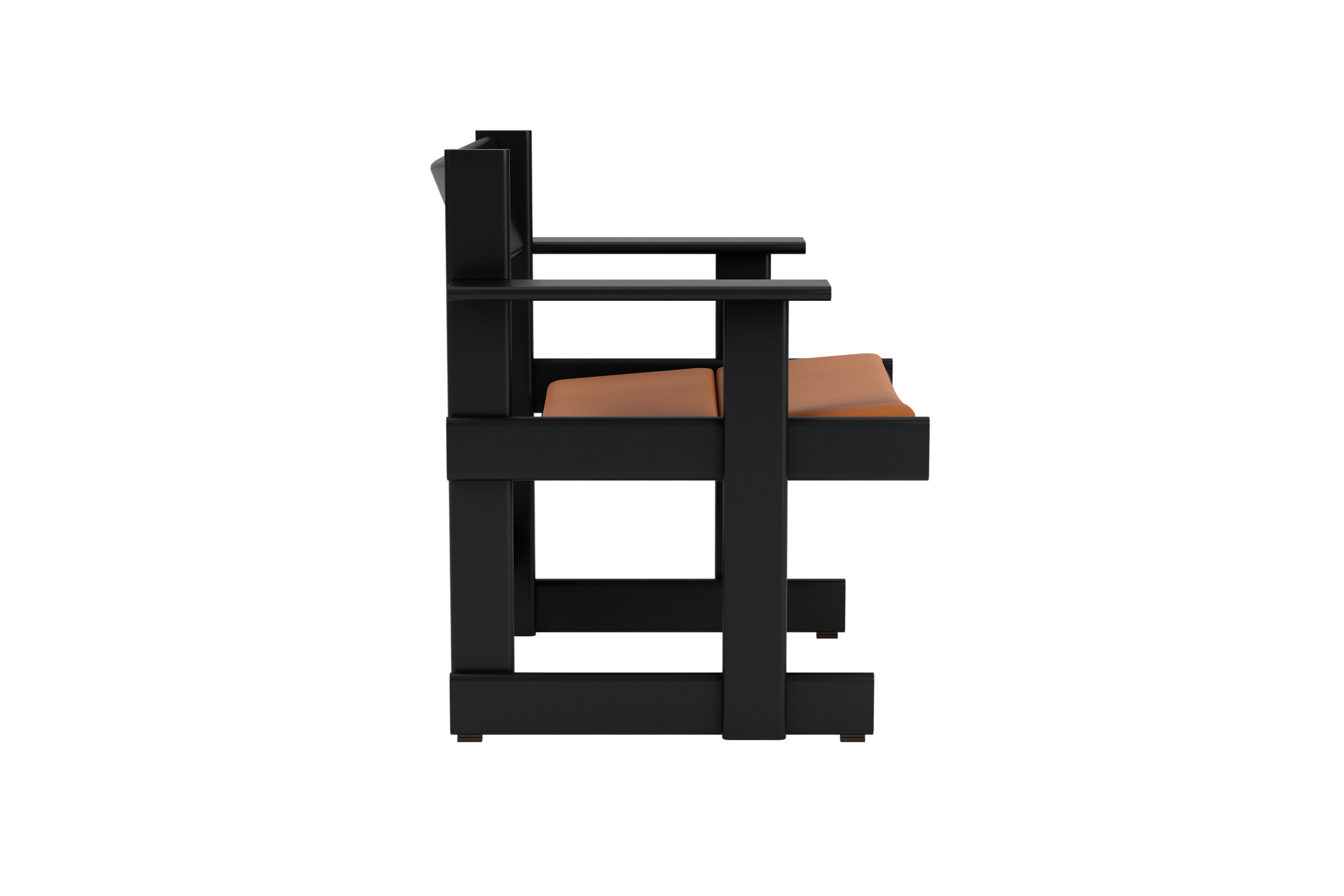 Bullnose Lounge Chair, Black / Elmosoft Leather 54035 Seat Pad, Art. no. 31675 (image 3)