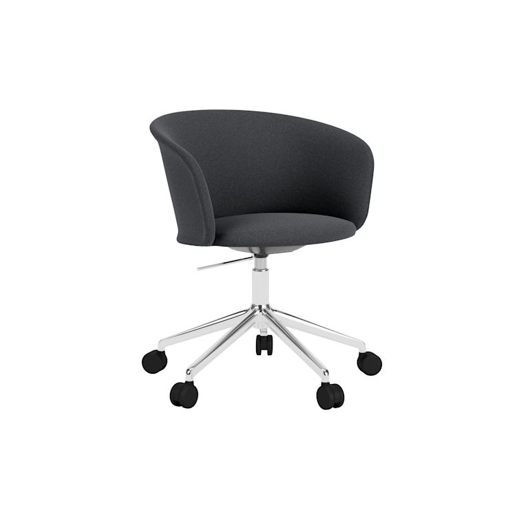 Kendo Swivel Chair 5-star Castors, Cura 60019/Polished, Art. no. 31976 (image 1)