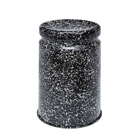 Last Stool, Black / White Splatter