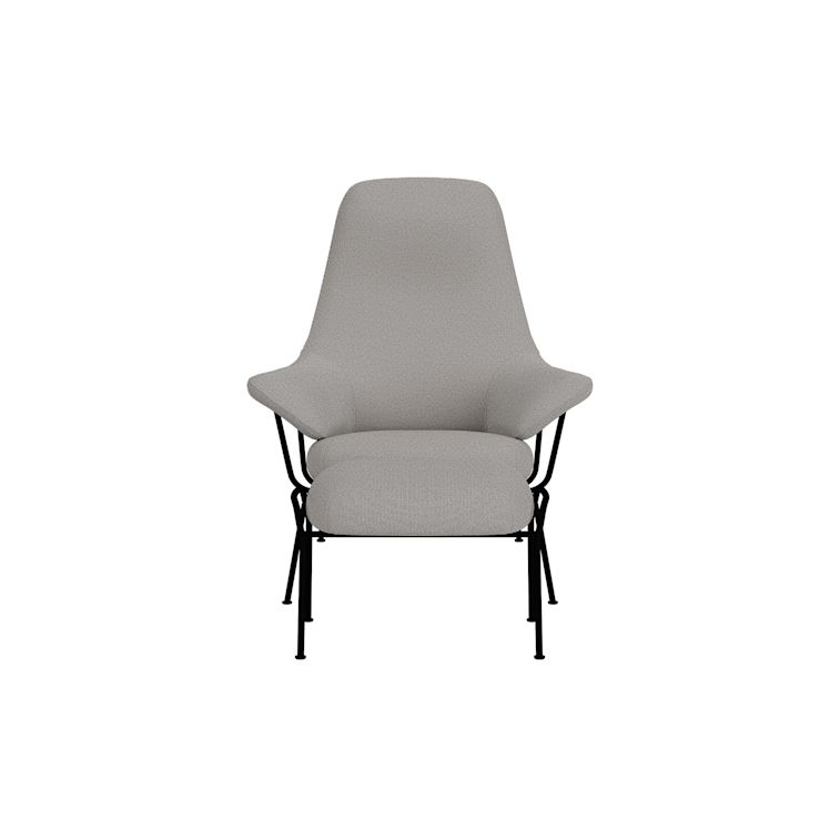 Hai Lounge Chair + Ottoman, Cura 60112/Black, Art. no. 31959 (image 2)