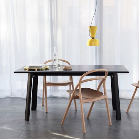 Alle Table Table 160 cm / 63 in, Black Oak