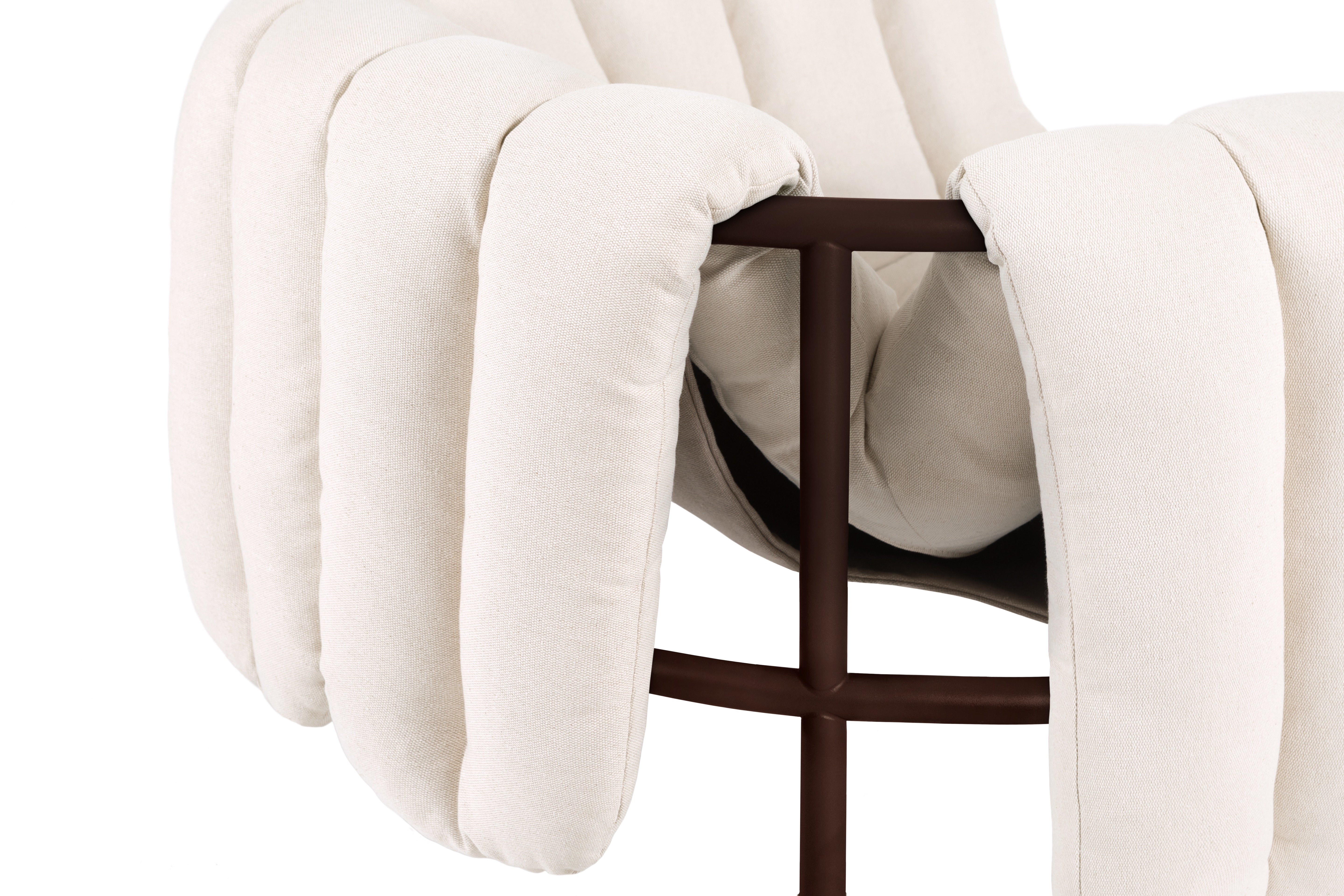 Puffy Lounge Chair, Natural / Chocolate Brown, Art. no. 20477 (image 2)