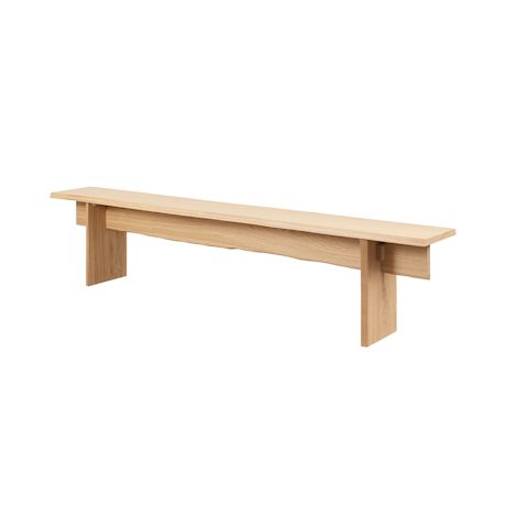 Bookmatch Bench 210 cm / 82.7 in, Oak