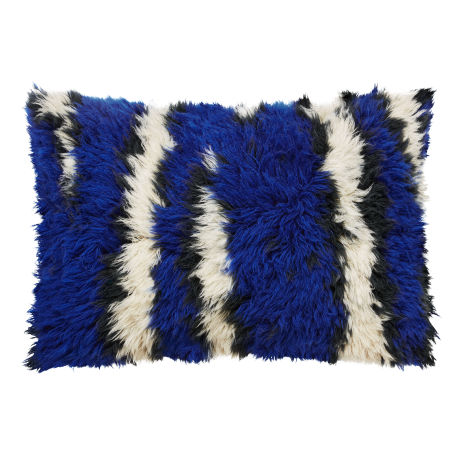 Monster Cushion Large, Ultramarine Blue / Off-white