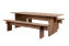 Bookmatch Table 220 cm / 86.6 in + Benches, Walnut, Art. no. 20263 (image 1)