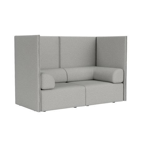 Palo Block 2-seater Sofa High Back with Armrests, Amdal 130