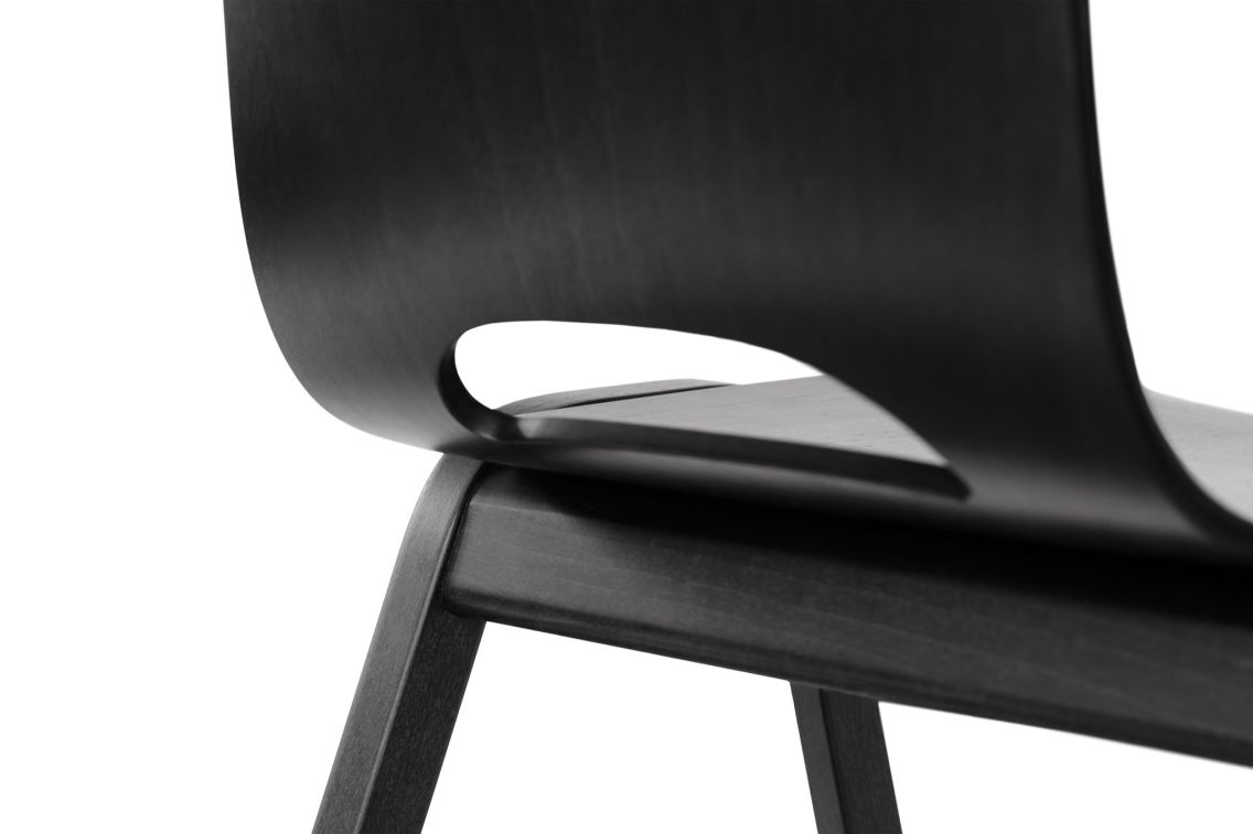 Touchwood Chair (Wooden legs), Black, Art. no. 30090 (image 2)