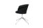 Kendo Swivel Chair 4-star Return, Black Leather / Polished (UK), Art. no. 20523 (image 3)