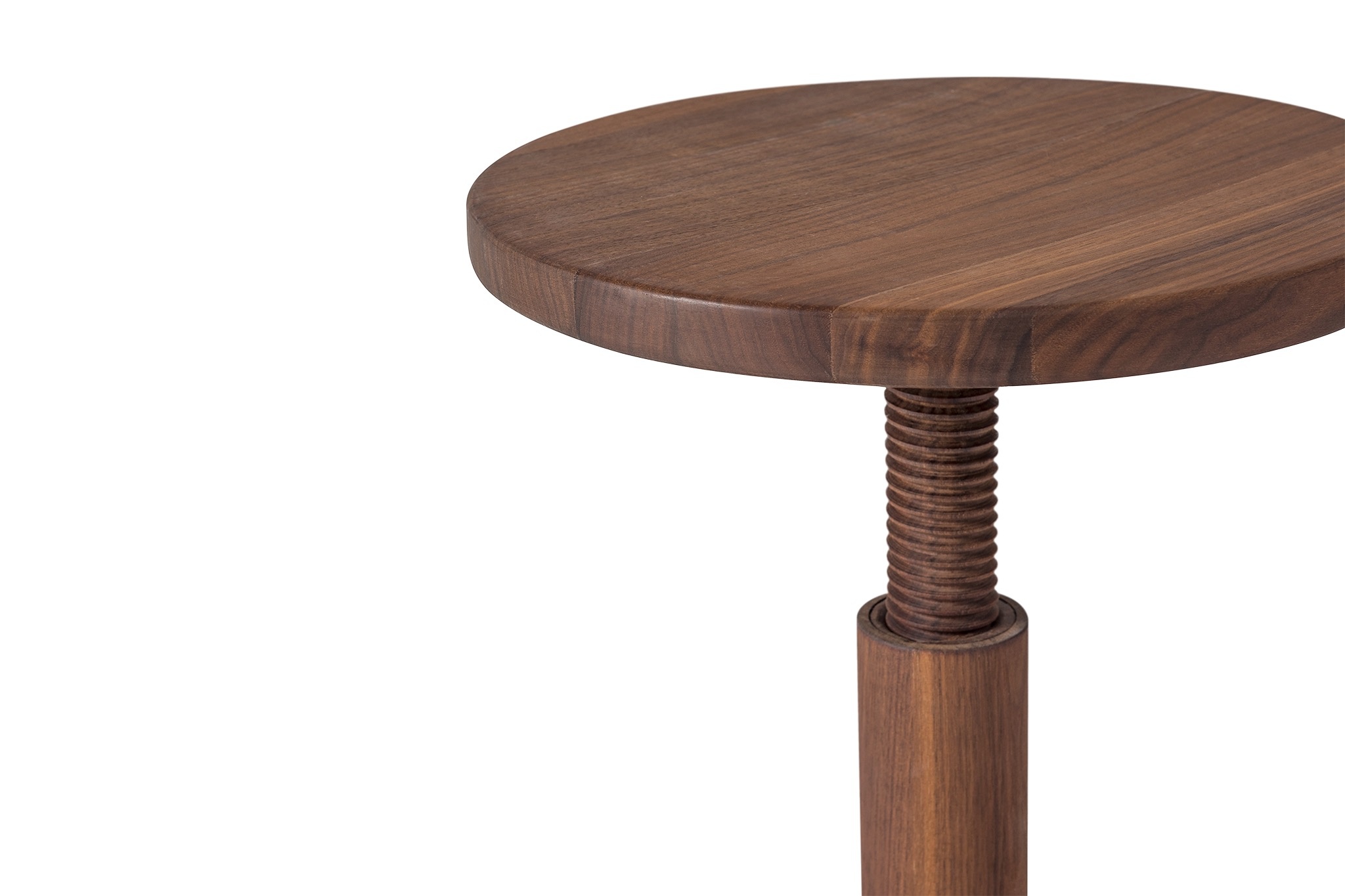 All Wood Stool Bobbin, Walnut, Art. no. 14150 (image 3)